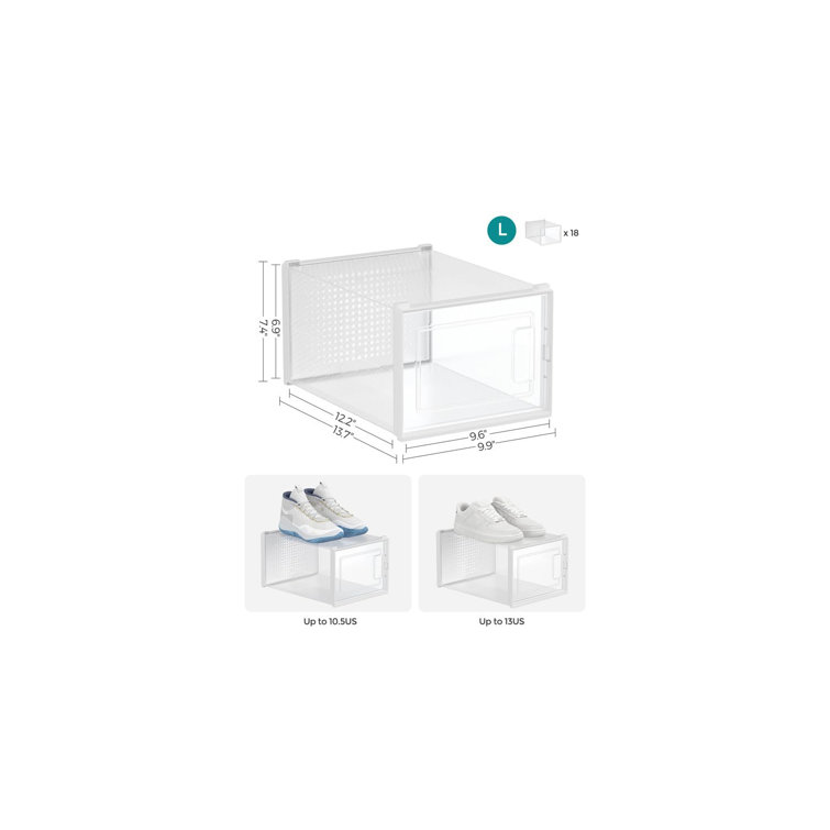 Cot 18 Pair Shoe Storage Box Wayfair Canada